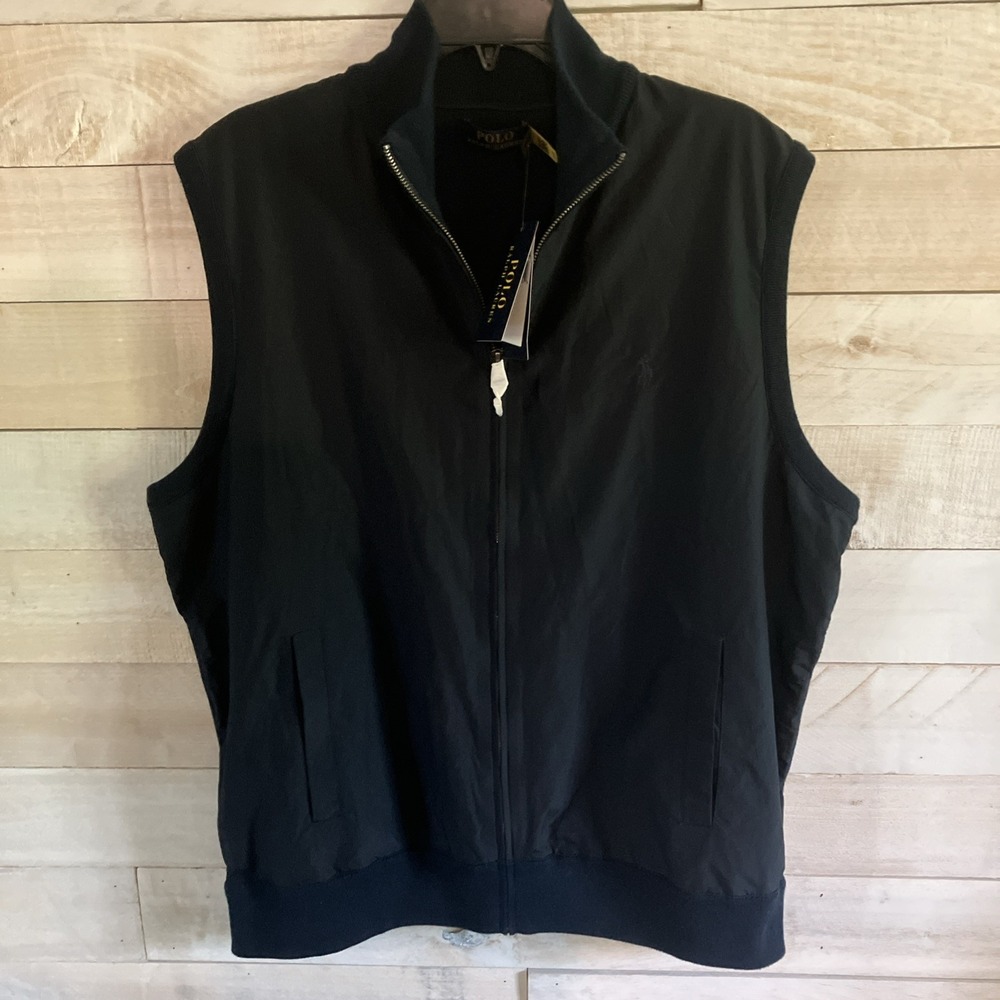 Polo Ralph Lauren Hybrid Vest Full Zip Navy XL Brand New With Tags